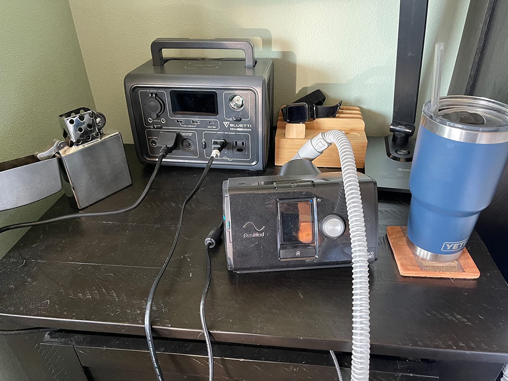 BLUETTI EB3A Portable Power Station, 268Wh Solar Generator LiFePO4 Battery Backup w/ 2 600W (1200W Surge) AC Outlets, Recharge from 0-80% in 30 Min., LFP Backup for Outdoor Camping, Trip, Power Outage customer photo 1