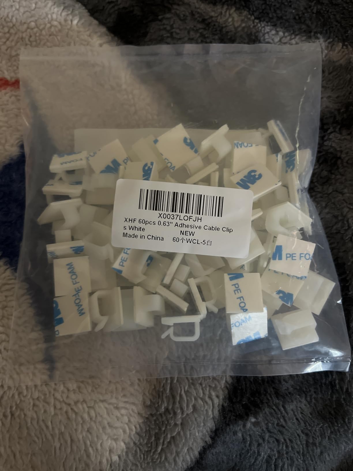 XHF 120 PCS Adhesive Cable Wire Clips Black, Outdoor Christmas Light Clips, Cable Management Wire Organizer Cord Holder for Under Desk, Car, Wall, TV PC Ethernet Cable customer photo 1