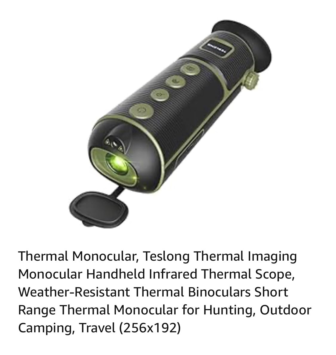 TESLONG TTS260 Thermal Imaging Monocular 256x192, IR Night Vision 25Hz,4X Digital Zoom, 8 Color Palettes, Hotspot Tracking, 32GB, USB-C FileTransfer for Hunting, Patrol, Search & Rescue customer photo 2
