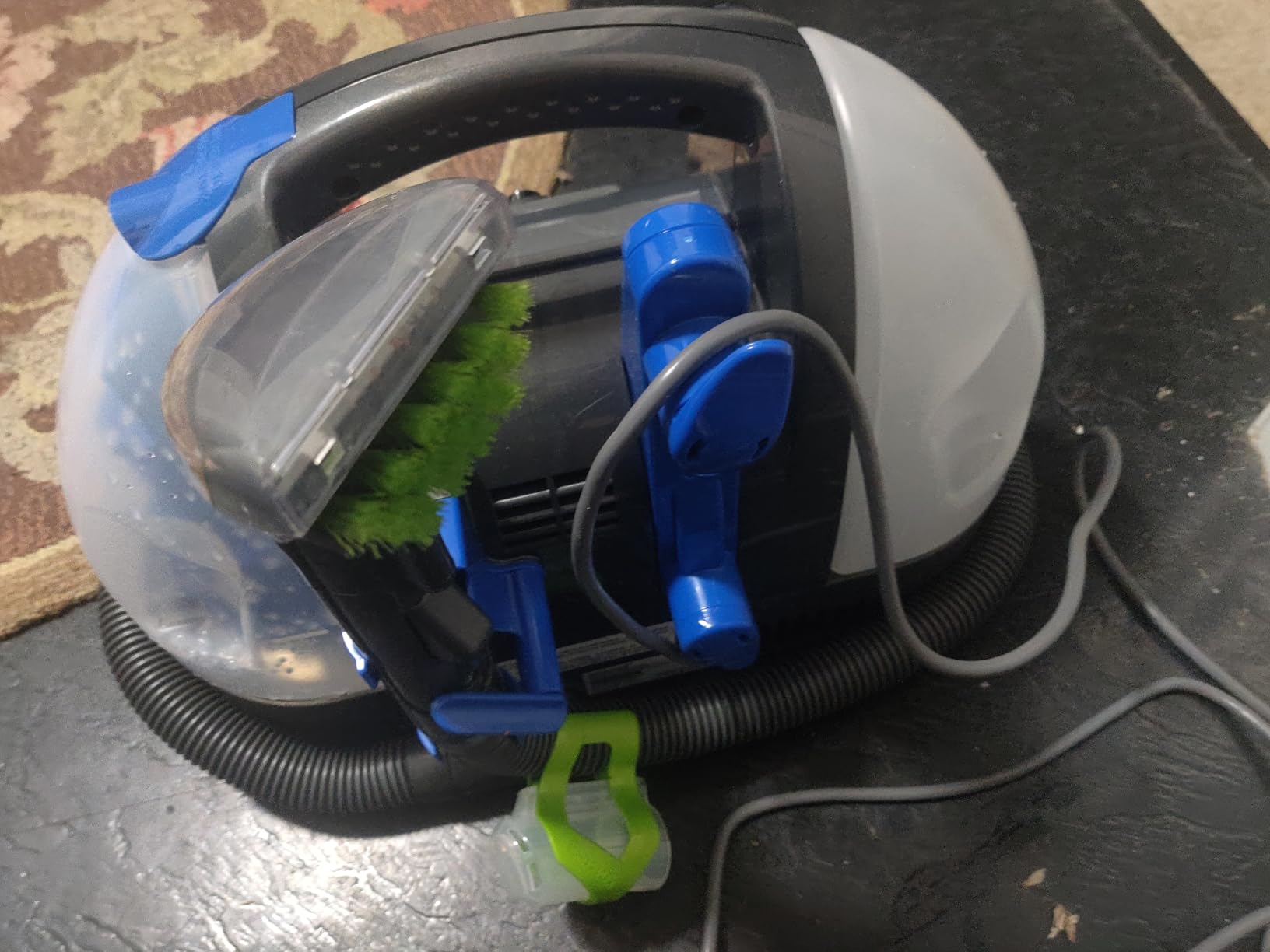 Bissell Little Green Pet Deluxe Portable Carpet Cleaner and Car/Auto Detailer, 3353, Gray/Blue customer photo 2