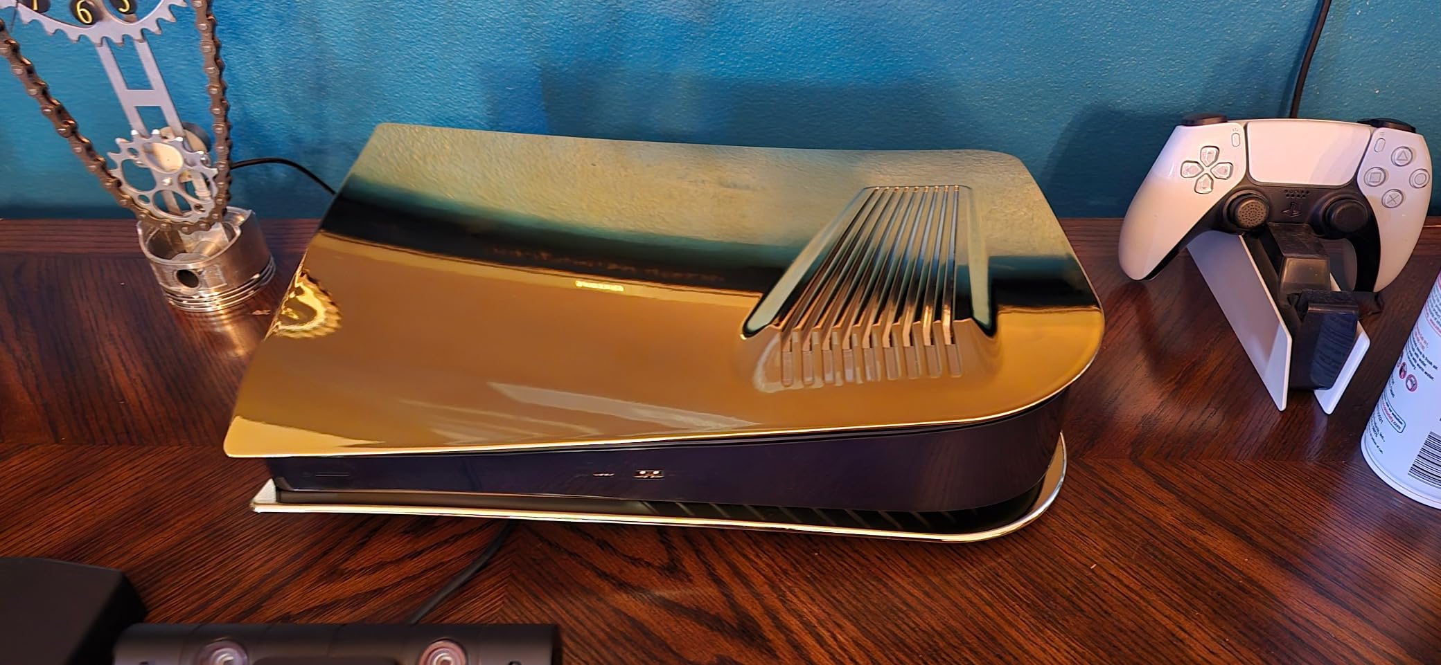 SIKEMAY PS5 Console Cover Plates for Disc Edition, PlayStation 5 Accessories Covers Faceplate Custom Hard Shockproof with Cooling Fan Vents Dust Protective ABS Skins Shell Side Black Panels customer photo 2