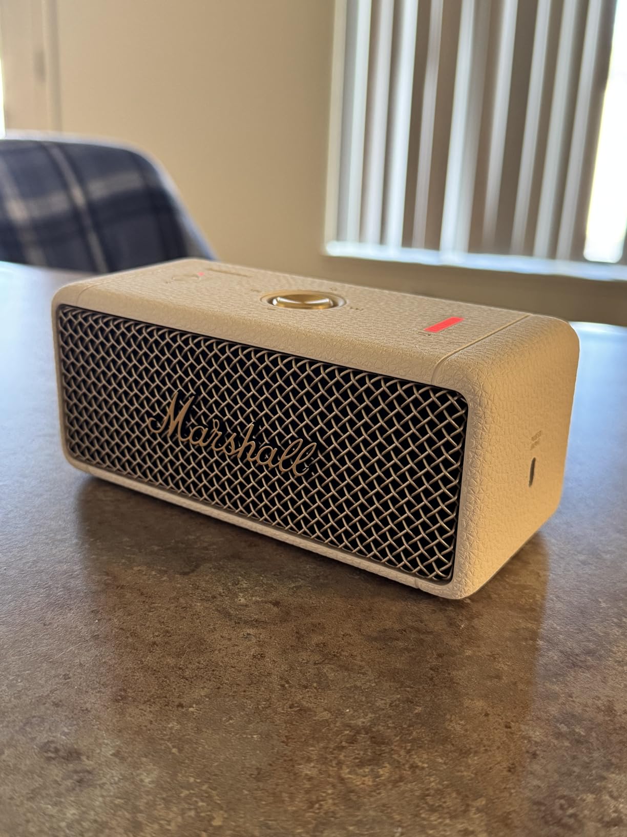Marshall Emberton II Portable Bluetooth Speaker, Black & Brass customer photo 1