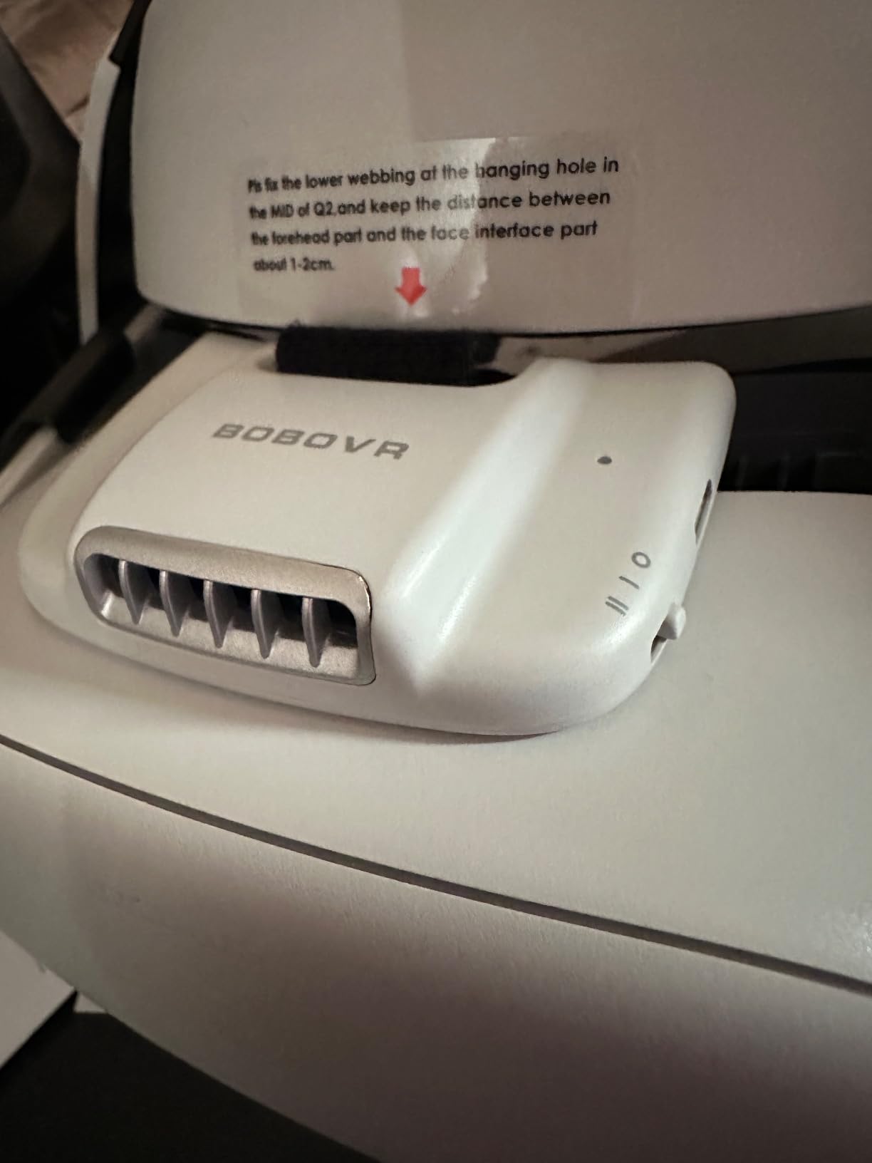 BOBOVR F2 Fitness Facial Interface (Upgraded Version) - Compatible with Oculus/Meta Quest2, Soft PU Face Cover/Pad, Active Air Circulation Micro-Fan Ventilation to Reduce Lens Fogging customer photo 1