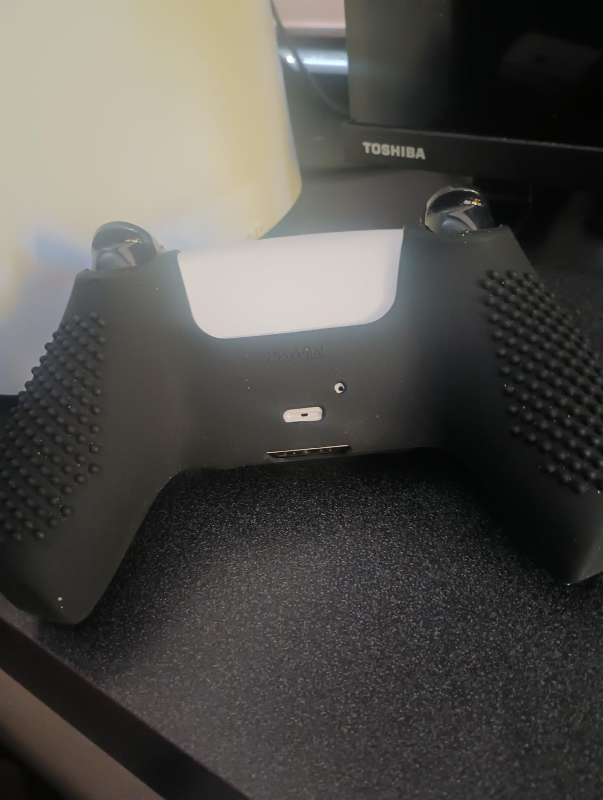 eXtremeRate PlayVital 3D Studded Edition Anti-Slip Silicone Cover Skin for ps5 Controller, Soft Rubber Case Protector for ps5 Wireless Controller with Thumb Grip Caps - Bright Pink customer photo 2