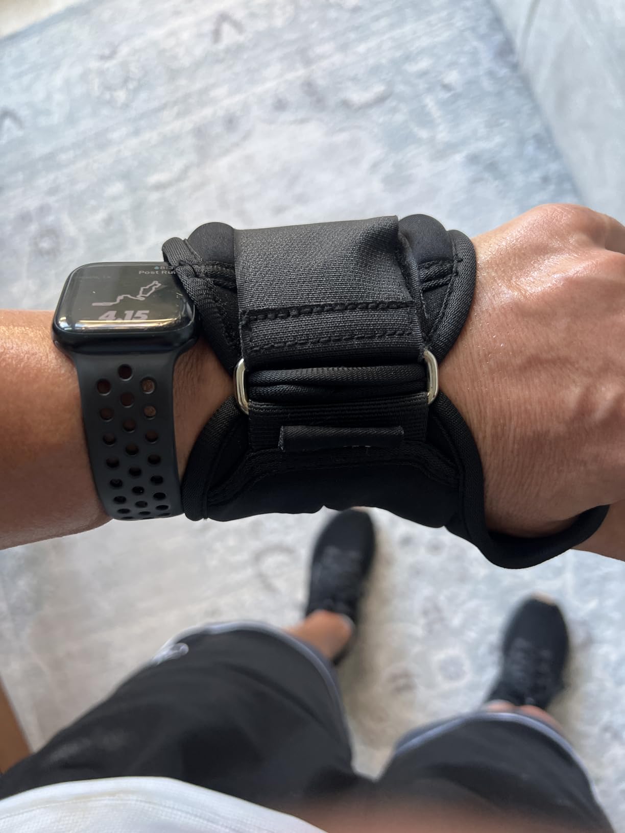 AceSpear Wrist Weights with Thumb Loops Lock for Men Women 1lb*2 2lbs*2 3lbs*2 Ankle Weights Weighted Gloves for Running Strength Training Walking Exercises customer photo 2