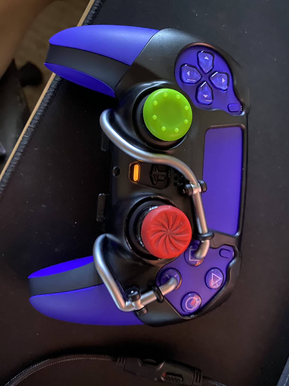 EXknight Leverback FPS Mechanical Paddles Attachment, Back Buttons Gaming Paddles for PS5 Controller (Black) customer photo 1