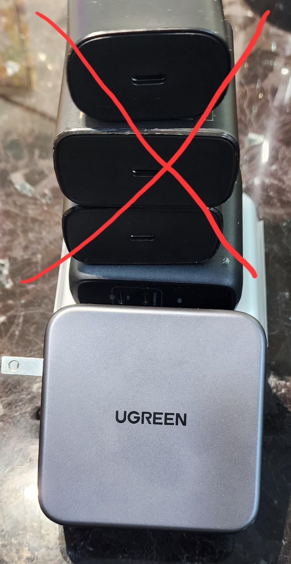 UGREEN Nexode 140W GaN USB C Laptop Charger, 3-Port PD 3.1 PPS Foldable Fast Wall Charger with 240W Cable for MacBook Pro 16