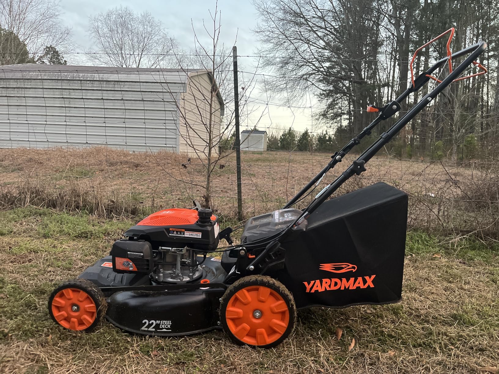 YARDMAX 22 in. 201cc Select PACE 6 Speed CVT High Wheel FWD 3-in-1 Gas Walk Behind Self Propelled Lawn Mower, Black (YG2860) customer photo 2