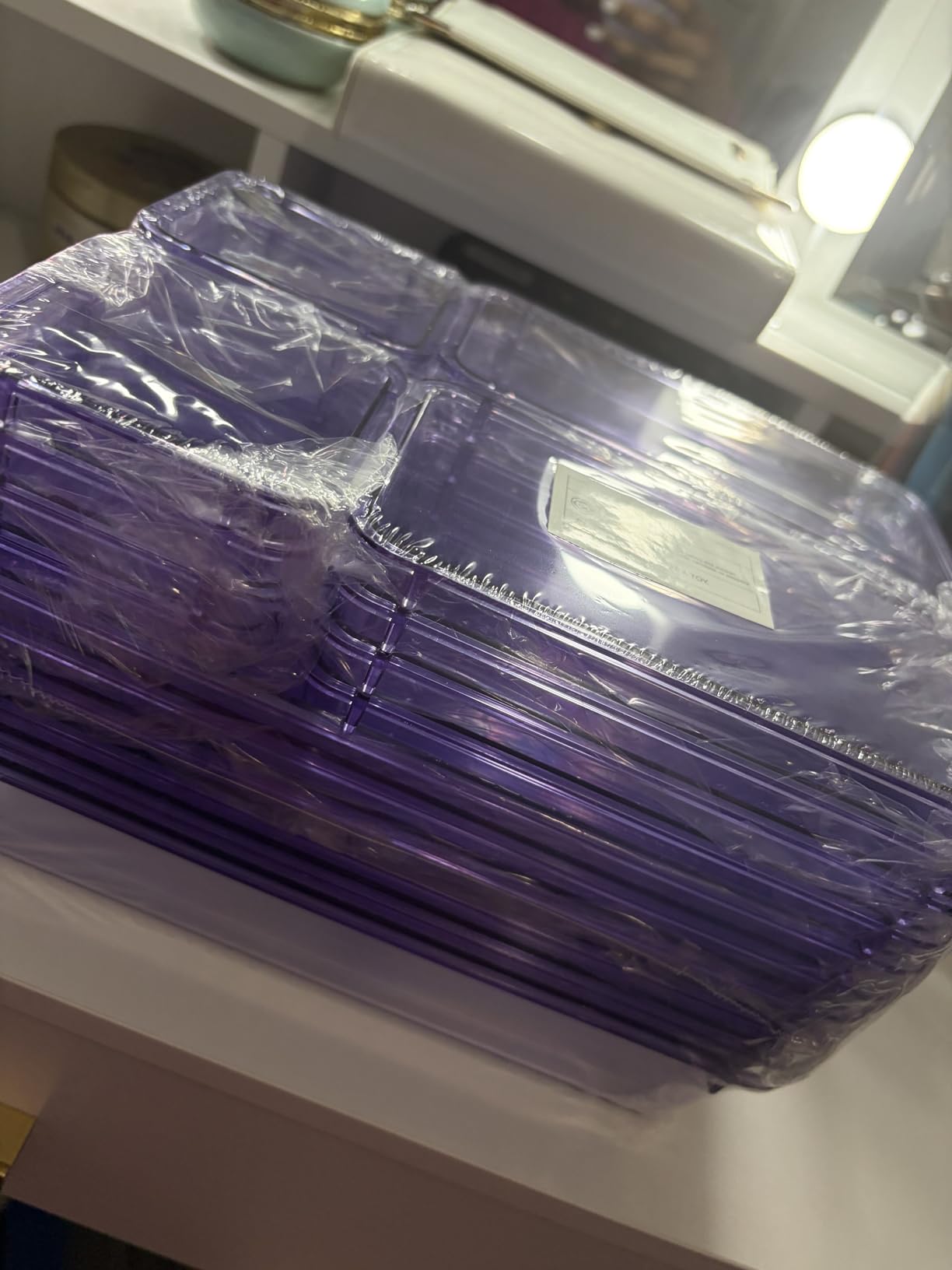 WOWBOX 25 PCS Clear Plastic Drawer Organizer Set, 4 Sizes Desk Drawer Divider Organizers and Storage Bins for Makeup, Jewelry, Gadgets for Kitchen, Bedroom, Bathroom, Office customer photo 2