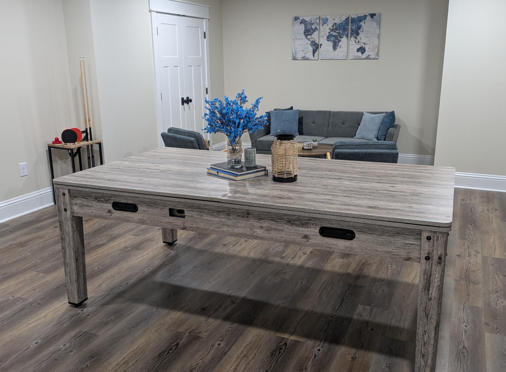 RACK Luxor 7.5-Foot 4-in-1 Multi-Game Swivel Billiard/Pool Table - Pool Table, Table Tennis, Air Hockey & Dining Table - Portable Multi Game Table for Adults & Kids customer photo 1