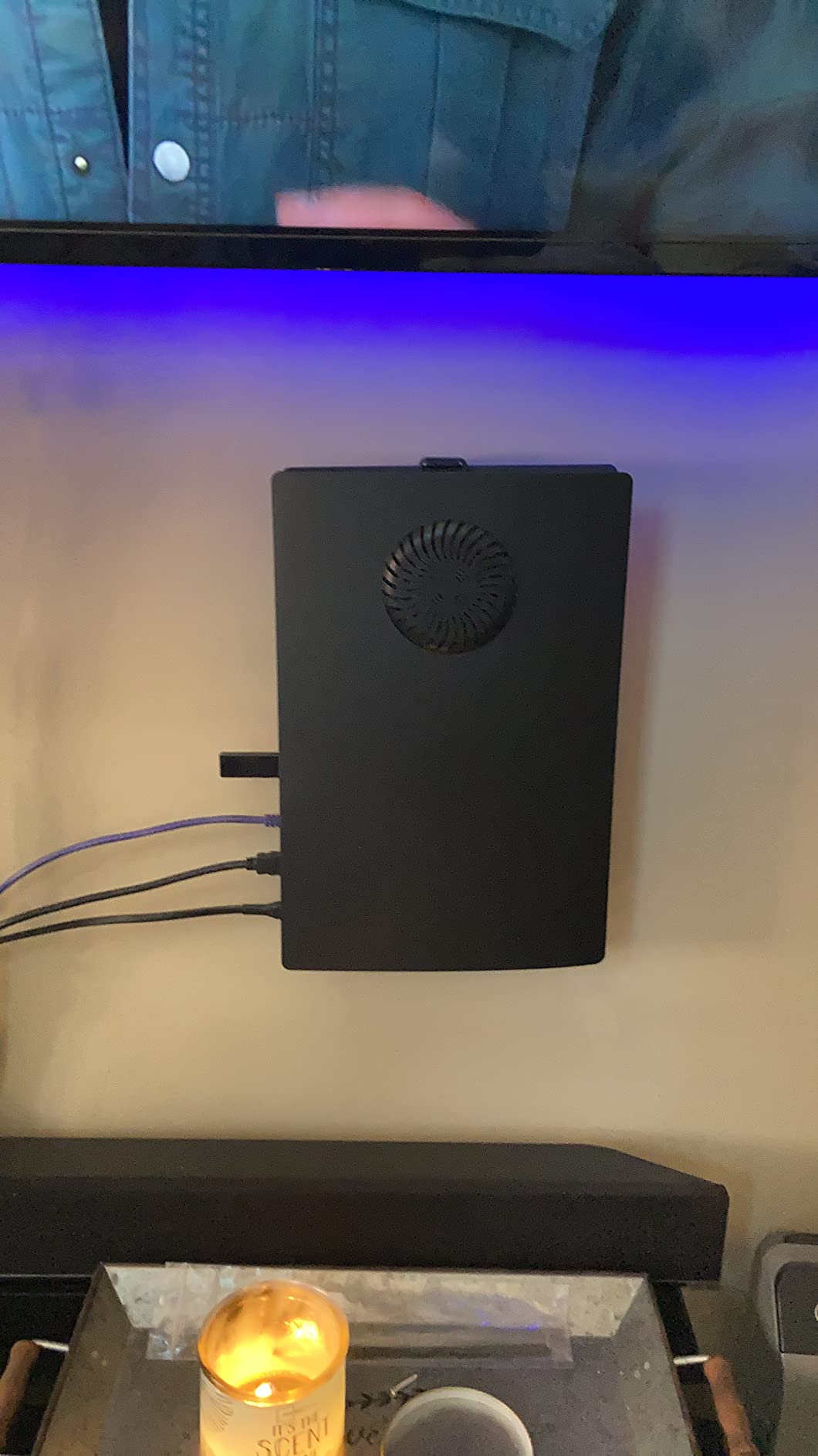 Faceplate for PS5 with Cooling Vents and Dust Filter DOBEWINGDELOU Face Plate Console Cover Replacement Side Plate Shell for PS5 Digital Edition Dustproof Accessories ABS Case Black customer photo 2