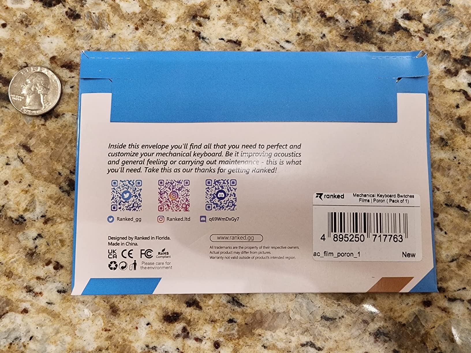 Ranked Premium Switch Film Kit for DIY Custom Mechanical Keyboard | Poron Film | 0.3mm Thick (Poron 120 Pcs + 1 Tweezers) customer photo 1