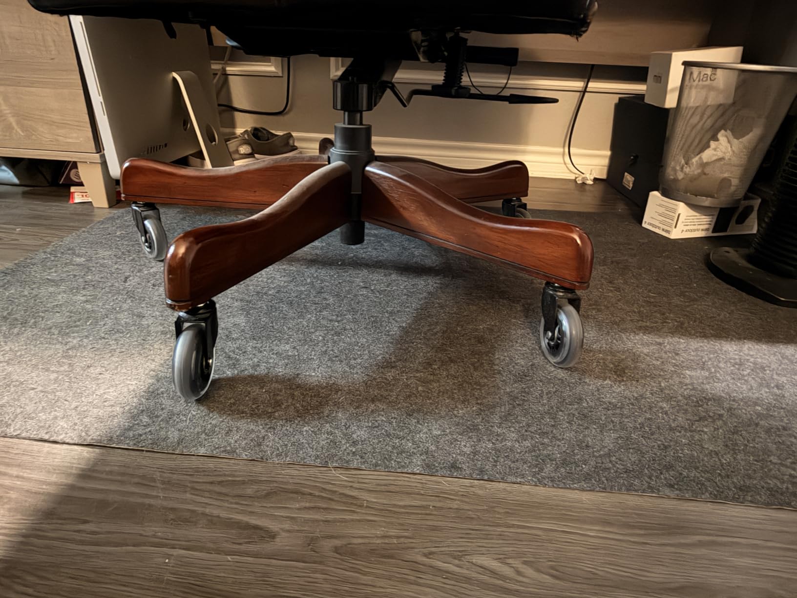 Office Chair Caster Wheels, Set of 5, 3 inch Heavy-Duty Replacement Rubber Wheels for Desk & Gaming Chair are Easy to Install & Suitable for All Floor Types customer photo 1