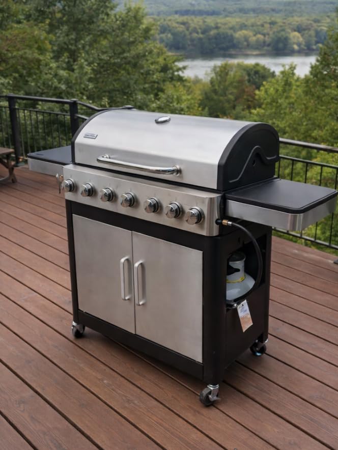 Captiva Designs 4-Burner Propane Gas BBQ Grill with Side Burner & Porcelain-Enameled Cast Iron Grates, 42,000 BTU Output Stainless Steel Grill for Outdoor Cooking Kitchen and Patio Backyard Barbecue customer photo 1