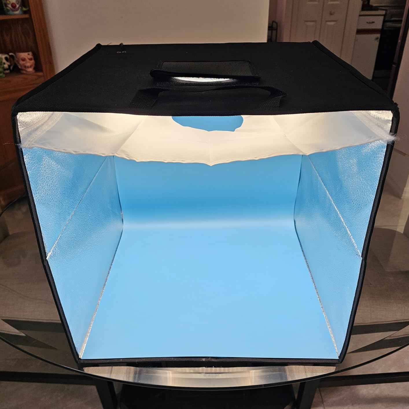 Photo Studio Light Box for Photography: Takerers 32x32 Inch 210 LED Large Lightbox for Product with 3 Stepless Dimming Light Panel, Professional Background Shooting Tent with 5 Color Backdrops customer photo 1