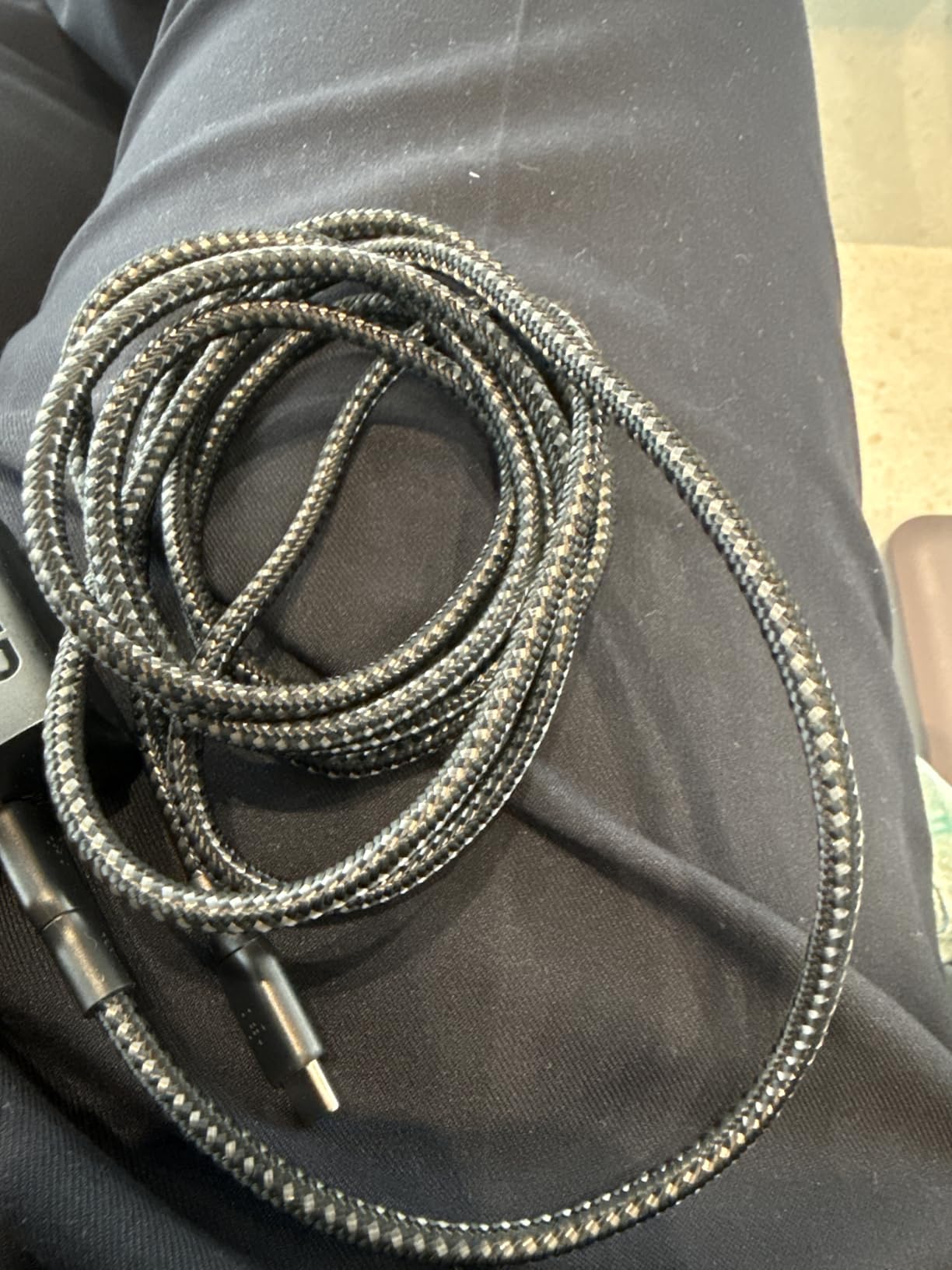 Belkin USB C to USB C Cable, 6.6ft, 100W - Type C Charger, iPhone Charger Cord, Braided, Flexible for iPhone 17, Galaxy S25, Pixel 10, AirPods, iPad Pro, Tablet, Nintendo Switch 2 & More - Black customer photo 1