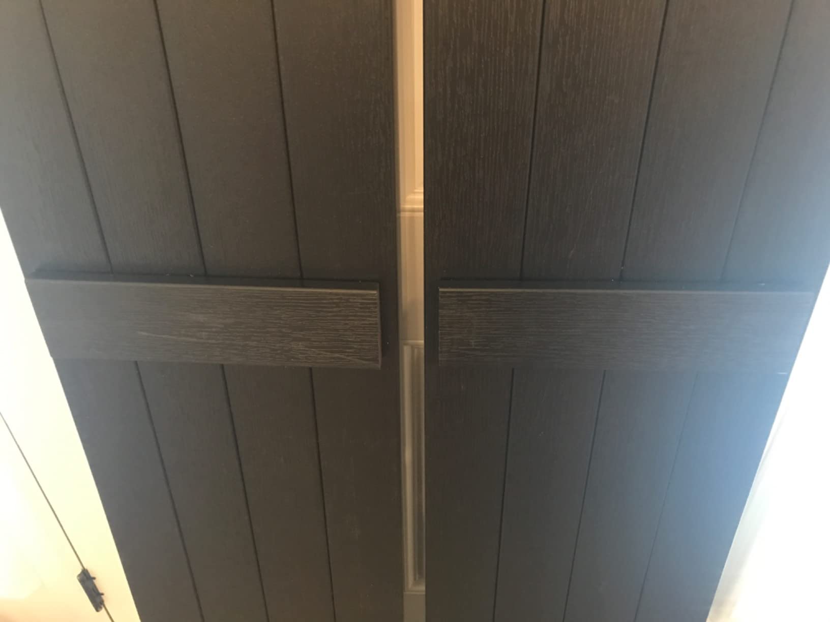 Highwood Stonecroft Board and Batten Shutters Set of 2, 39-Inches, Paintable Black customer photo 2
