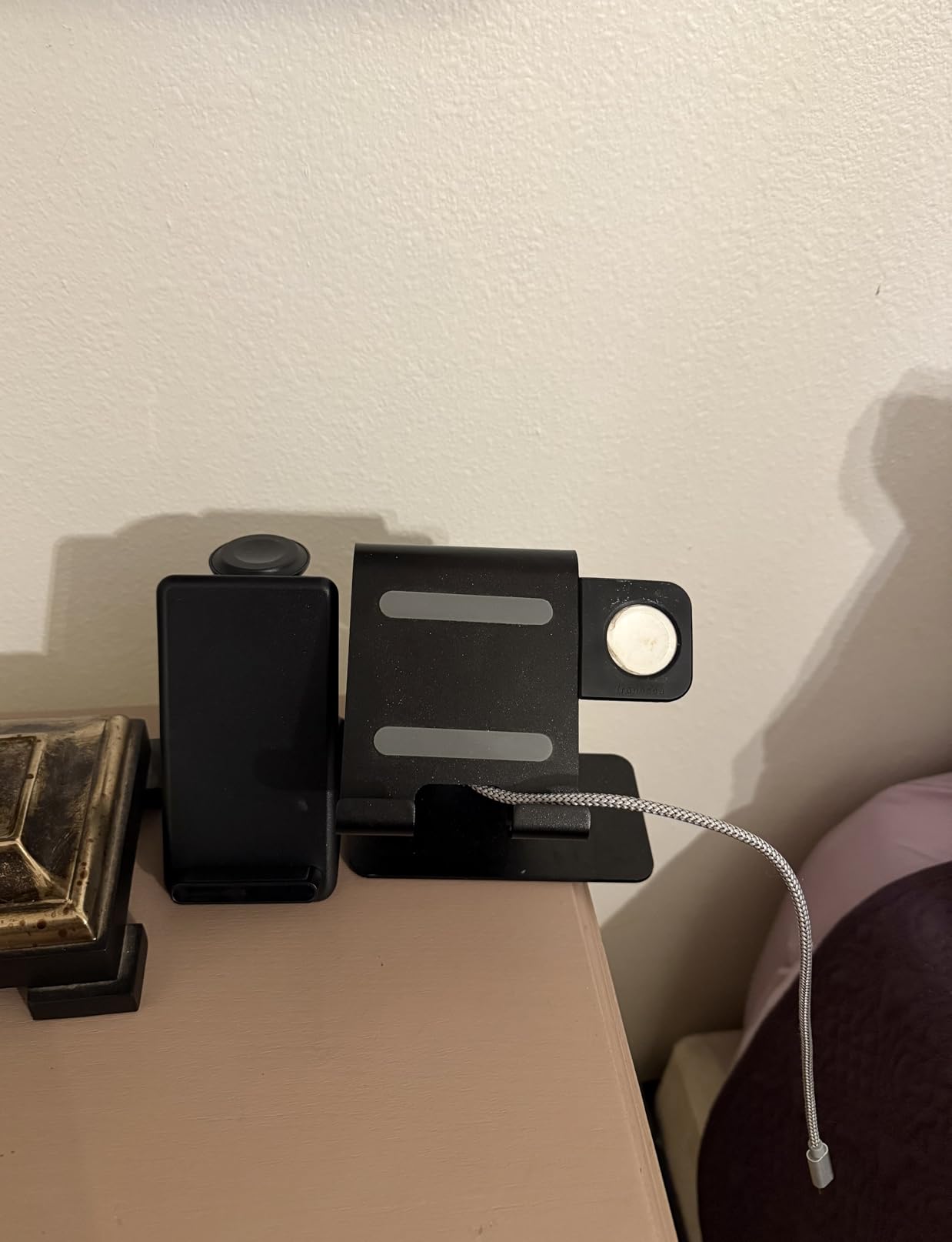 Wireless Charging Station, 3 in 1 Charging Stand Made for Apple Watch Ultra 11 10 9 8 7 6 SE 5 4 3, Fast Wireless Charger Made for iPhone 17/Air/16/15/14/13/12, for AirPods Pro (with Adapter) (Black) customer photo 2