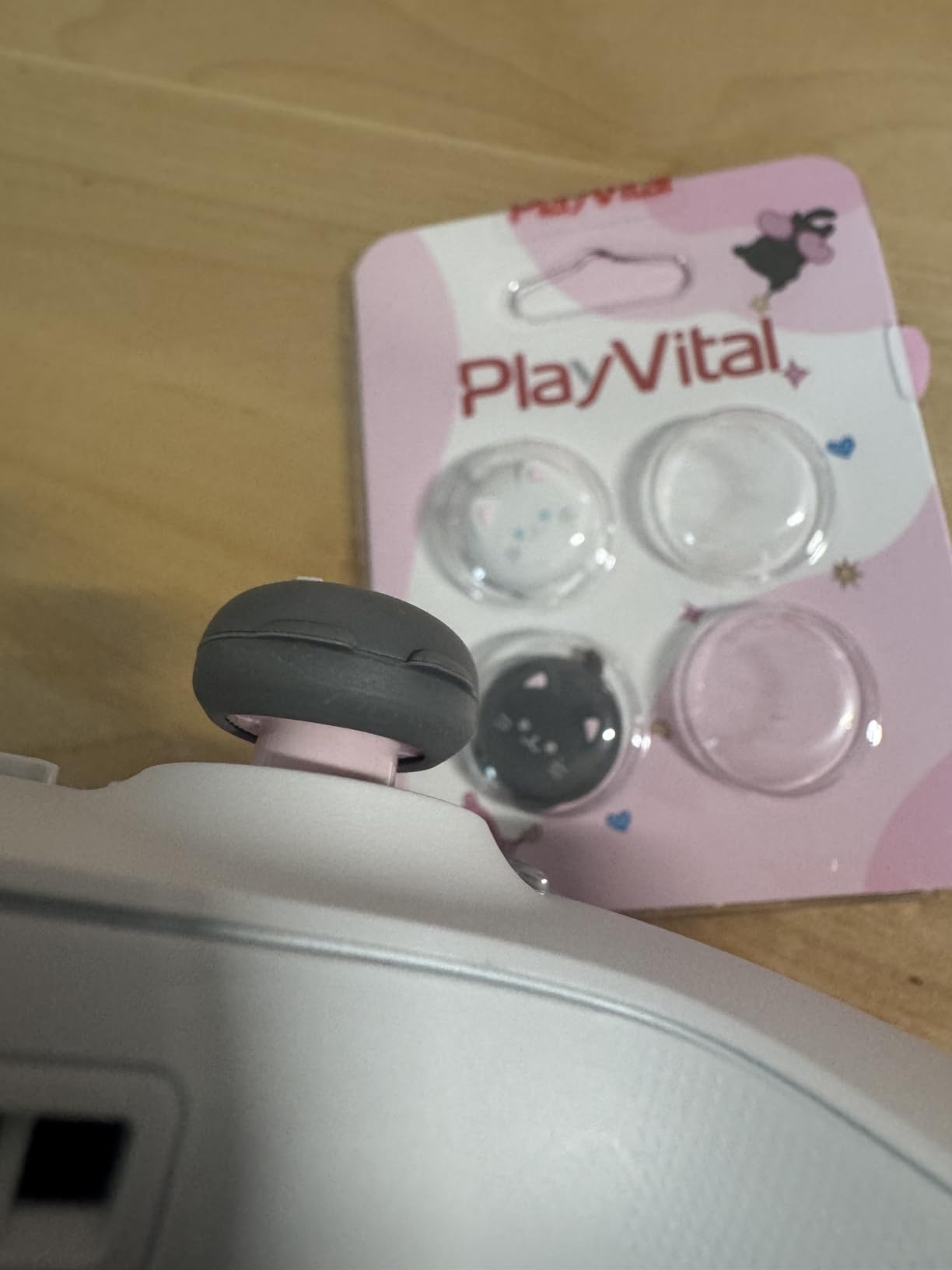 Cute Thumb Grip Caps for ps5, Edge, ps4 Controller, Silicone Analog Stick Cover for Xbox Series X/S, Elite Series 2 Controller, Thumbstick Caps for Switch 2 Pro Controller - Cutie Kitty customer photo 1