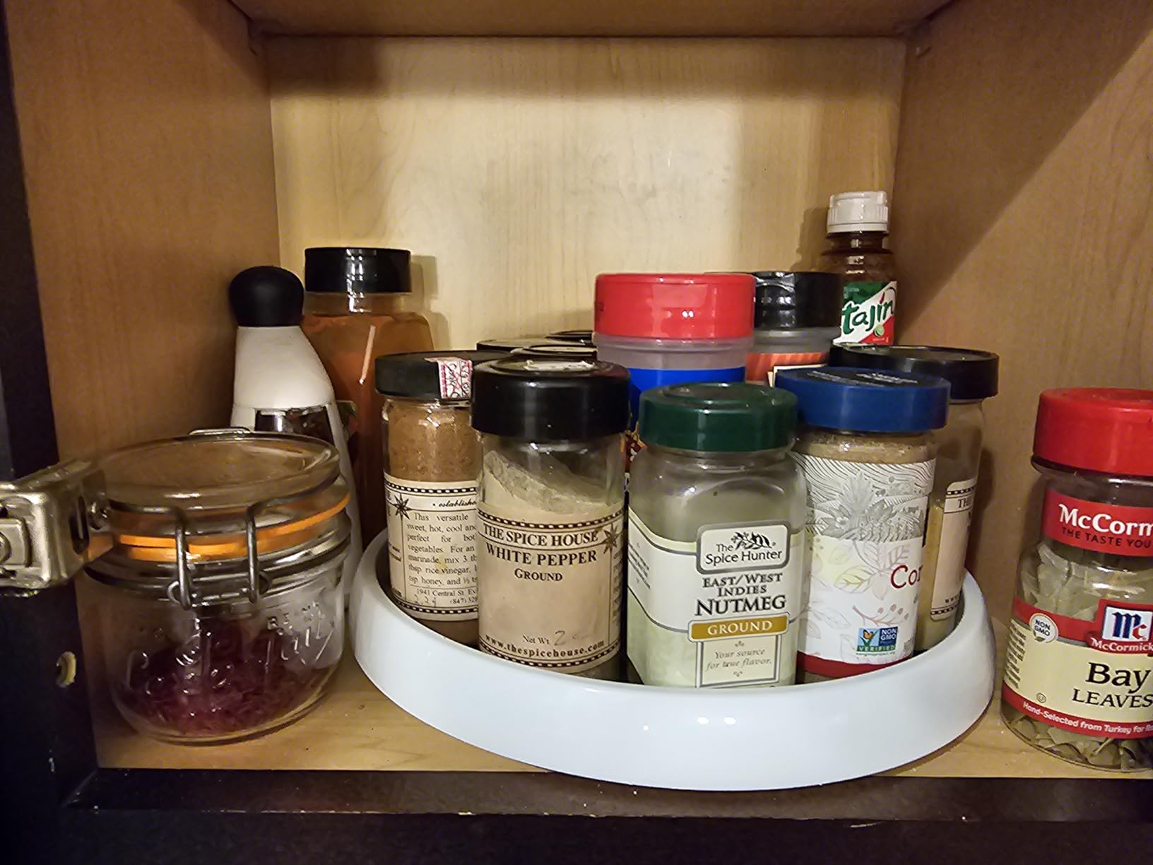 Set of 4, 10 Inch Non-Skid Lazy Susan Organizers - Turntable Rack for Cabinet, Pantry Organization and Storage, Kitchen, Fridge, Bathroom Makeup Vanity Countertop, Under Sink Organizing, Spice Rack customer photo 1