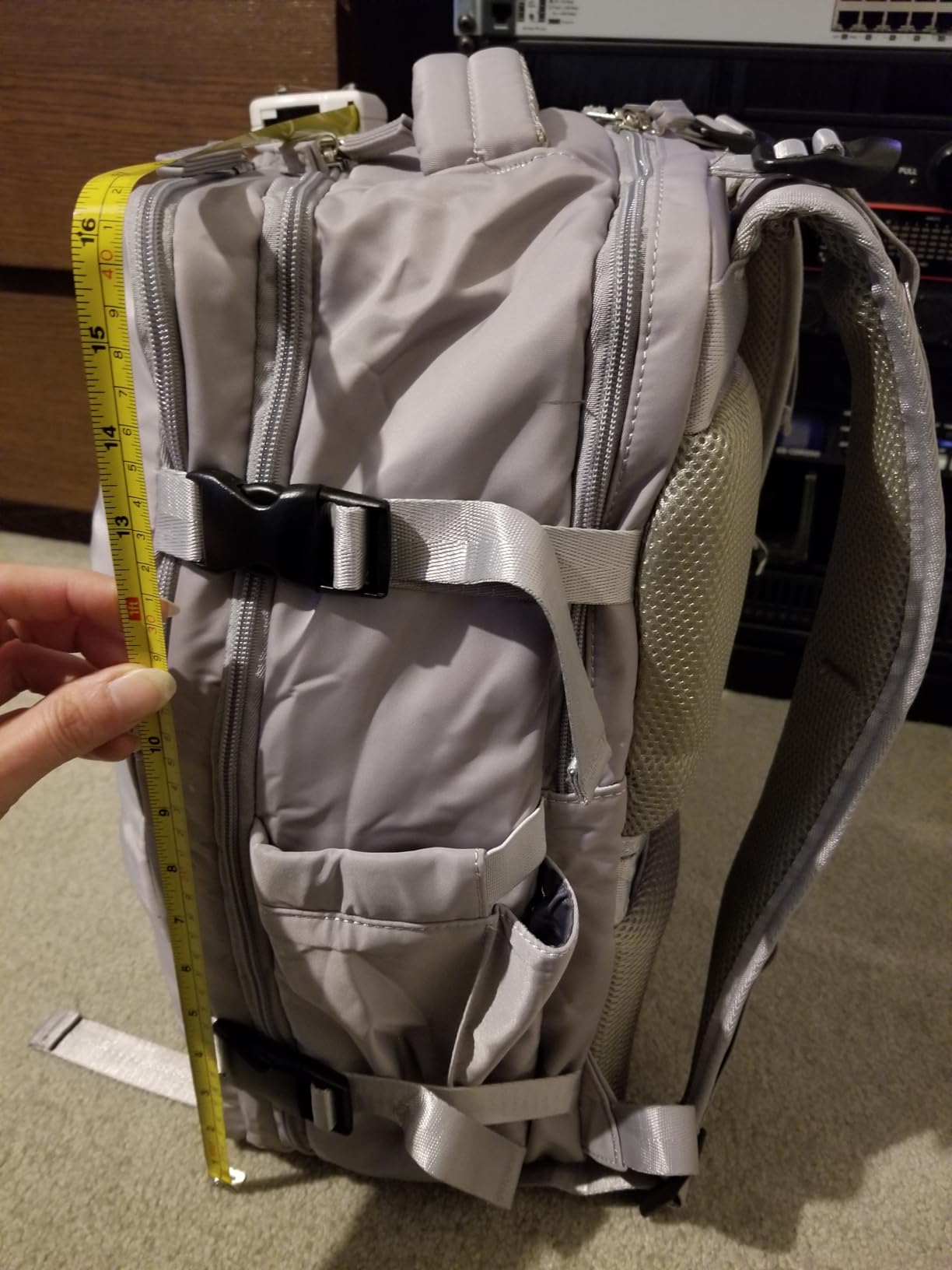 coowoz Travel Backpack For Women Men, Carry On Backpack, Hiking Backpack Waterproof Outdoor Sports Rucksack Casual Daypack Travel Essentials (Olive Green) customer photo 2