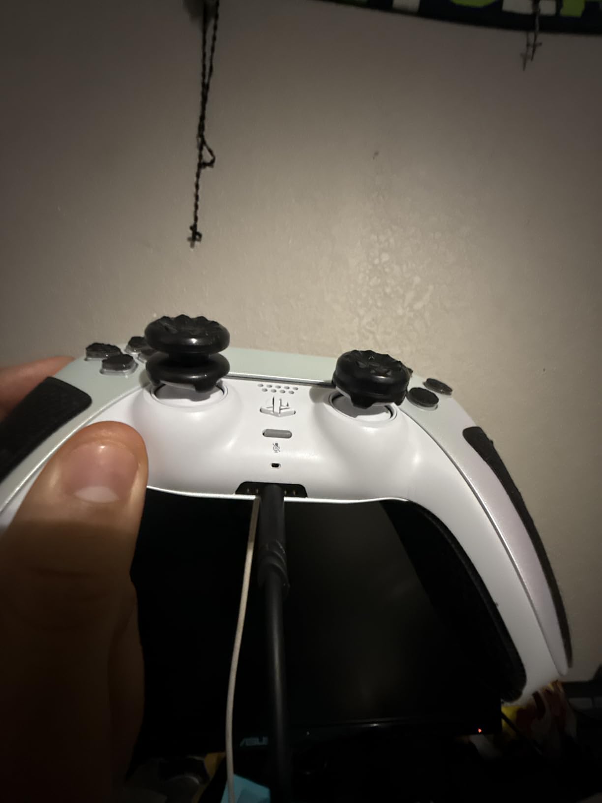 KontrolFreek FPS Freek Galaxy Black for PlayStation 4 (PS4) and PlayStation 5 (PS5) | Performance Thumbsticks | 1 High-Rise, 1 Mid-Rise | Black (Limited Edition) customer photo 2