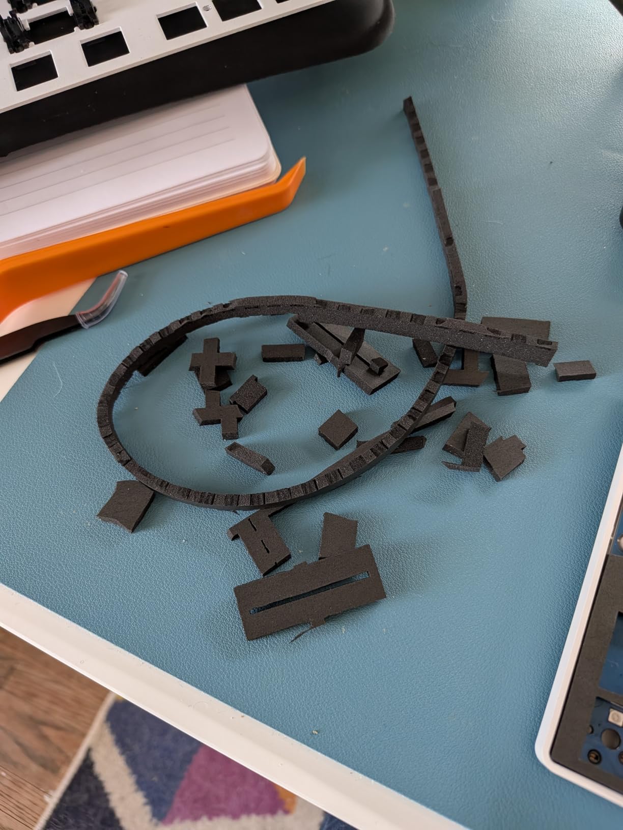 Poron PCB Foam 96 Layout, Switch Pads 120Pcs and Sound Dampeners for Custom Keyboard customer photo 1