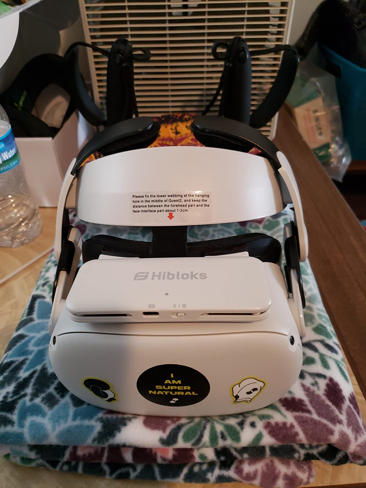 Hibloks Quest 2 Fan Cooling Mask for Meta/Oculus Quest 2 Accessories, Circulated Ventilation Eliminates Glasses Fogging Defogger (Soft Lycra Cotton Mask) customer photo 1