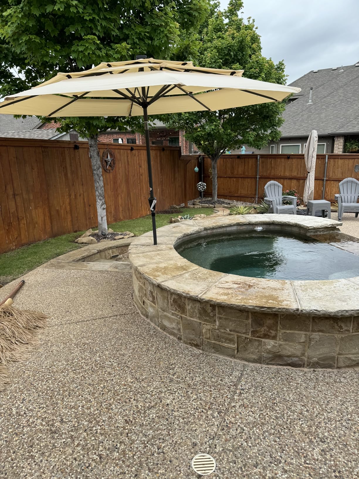 Best Choice Products 10ft 3-Tier Patio Umbrella, Outdoor Market Sun Shade for Backyard, Deck, Poolside w/ 24 LED Lights, Tilt Adjustment, Easy Crank, 8 Ribs customer photo 1