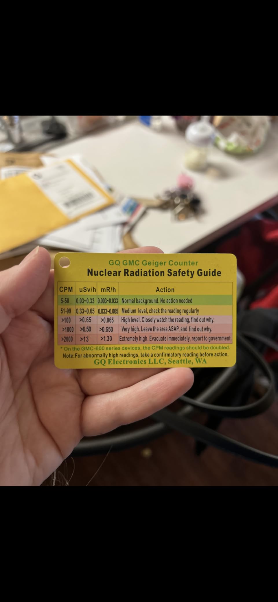 GQ GMC-300S Digital Nuclear Radiation Detector Monitor Meter Geiger Counter Radiation Dosimeter customer photo 1