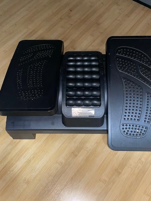 HUANUO Foot Rest Under Desk, Adjustable Ergonomic Footrest for Under Desk at Work or Gaming with Massage Texture and Roller, 20 Degree Tilt Angle Adjustment, Foot Stool for Office, Home customer photo 2