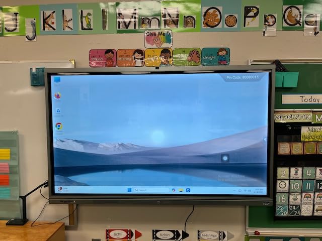 65 Inch Smart Board, 4K Electronic Whiteboard, Built in Dual System and 20MP Camera Digital White Board for Classroom and Business, Interactive Whiteboard with Video Conference System (Board Only) customer photo 1