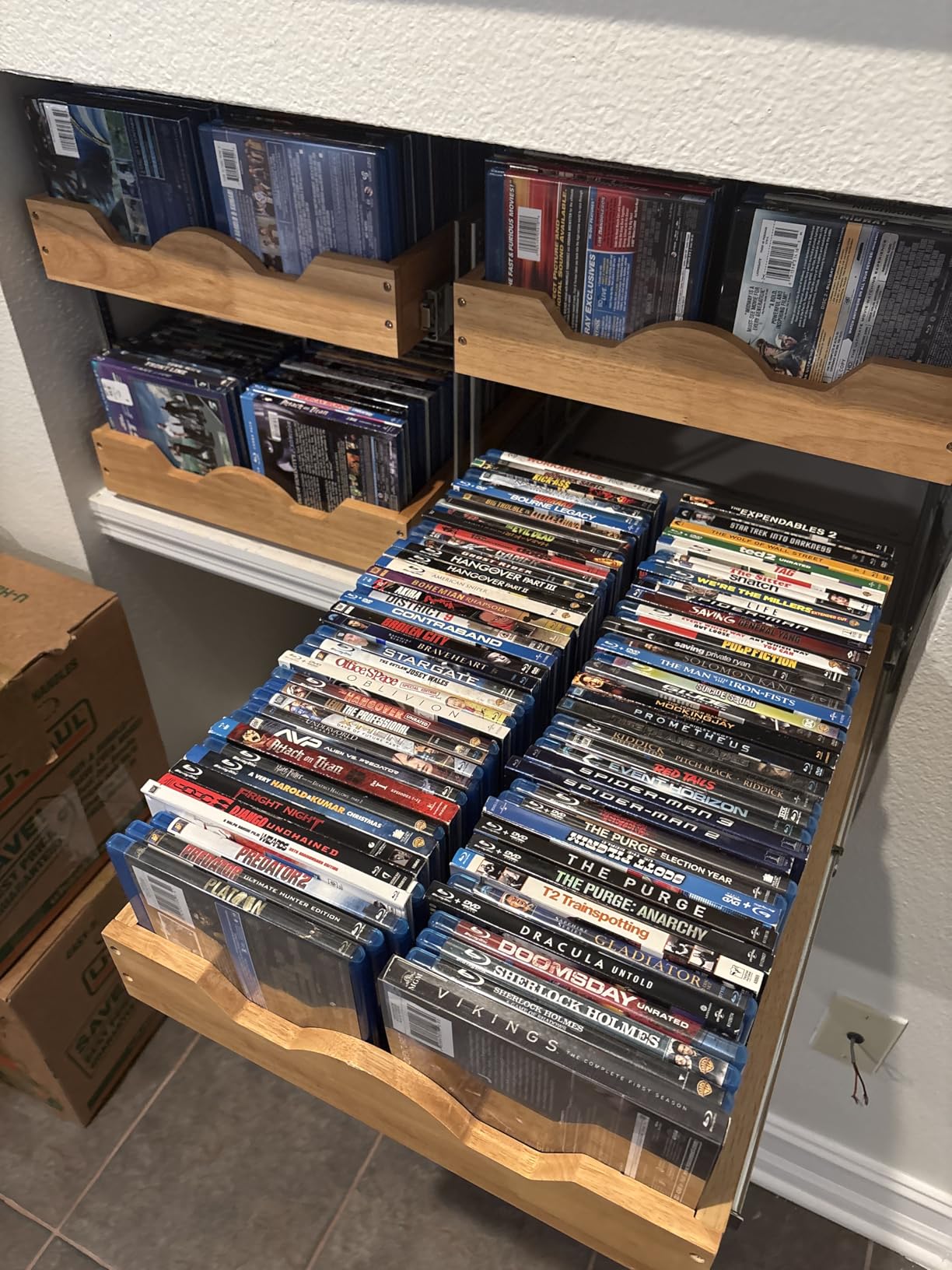 OCG 2 Tier Pull Out Drawers For Cabinets, Double Tier Slide out Wood Cabinet Organizer, Pull Out Shelves for Base Cabinet Organization in Kitchen, Pantry, Bathroom customer photo 1