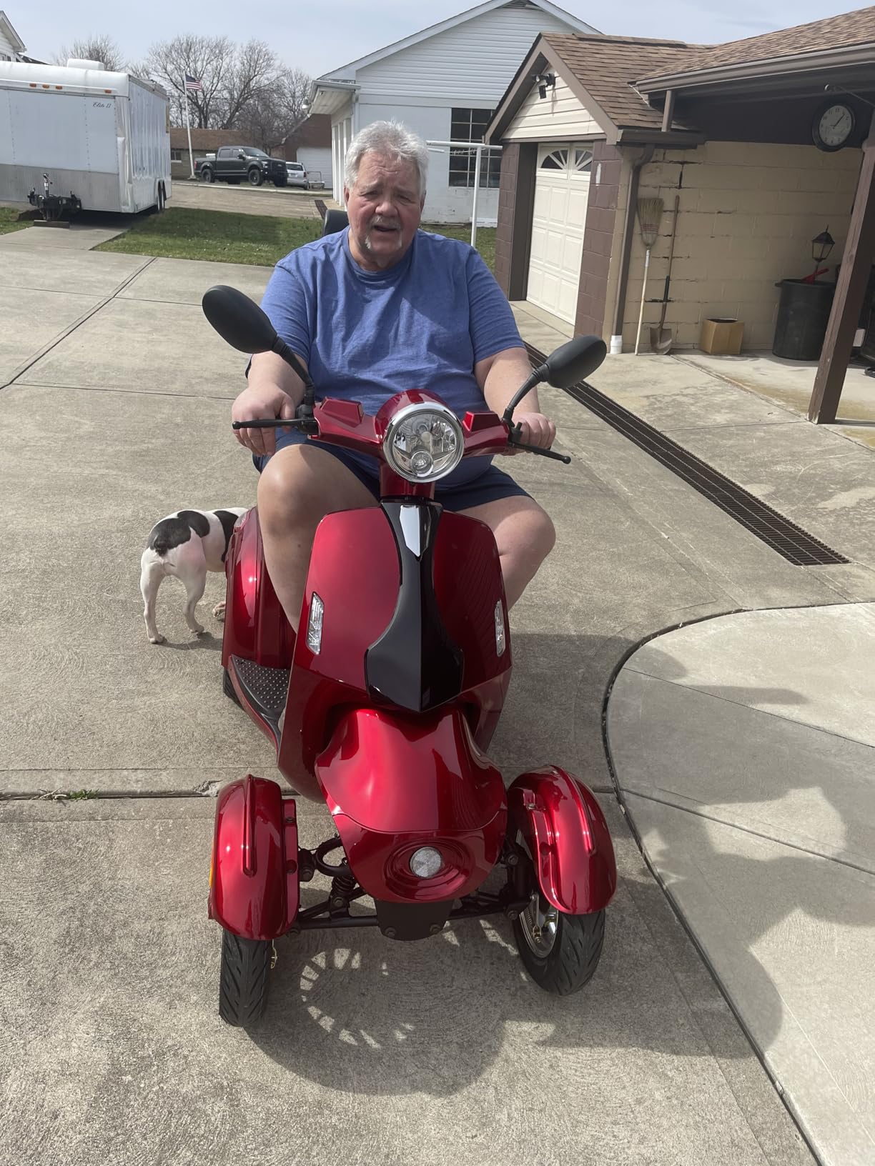 Heavy Duty 4 Wheel Mobility Scooters for Seniors & Adults 500lbs Capacity - Electric Powered Chair - 800W All Terrain Fast Mobility Scooter for Travel w/Long Range Battery Remote Key customer photo 1