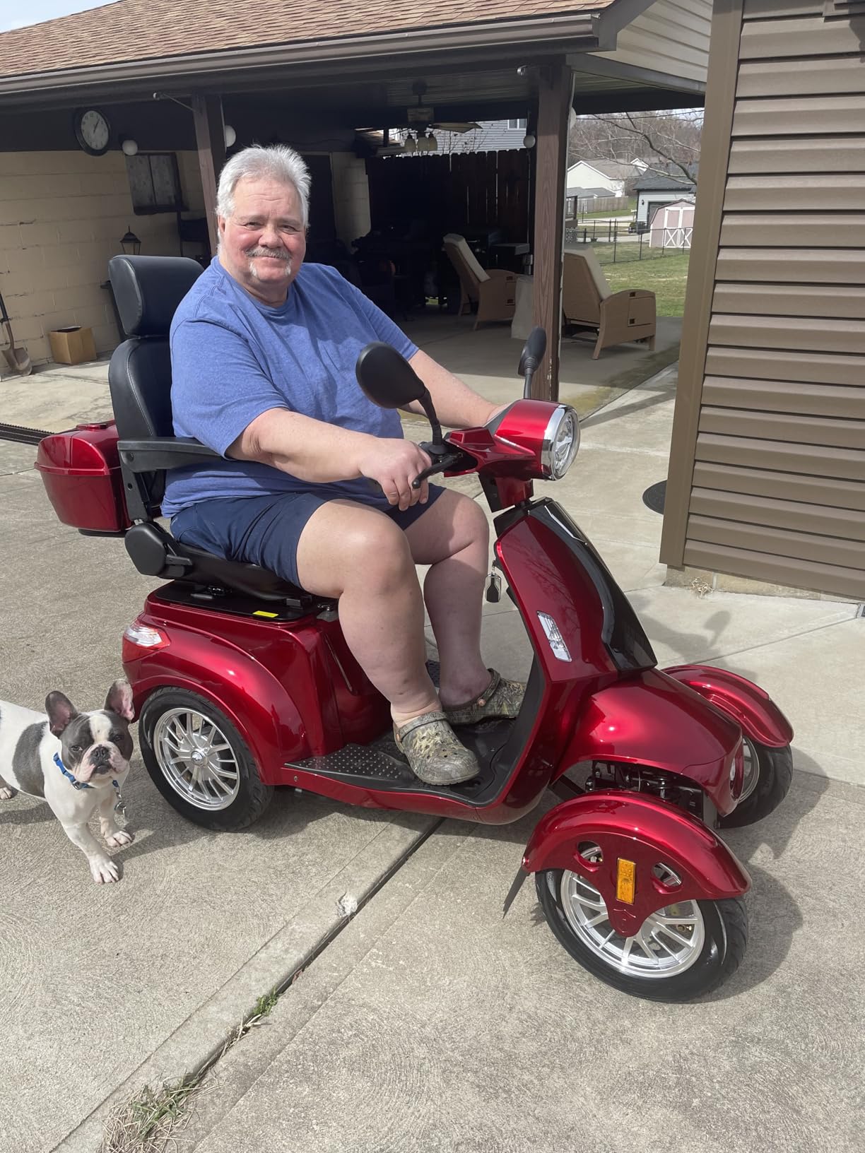 Heavy Duty 4 Wheel Mobility Scooters for Seniors & Adults 500lbs Capacity - Electric Powered Chair - 800W All Terrain Fast Mobility Scooter for Travel w/Long Range Battery Remote Key customer photo 2