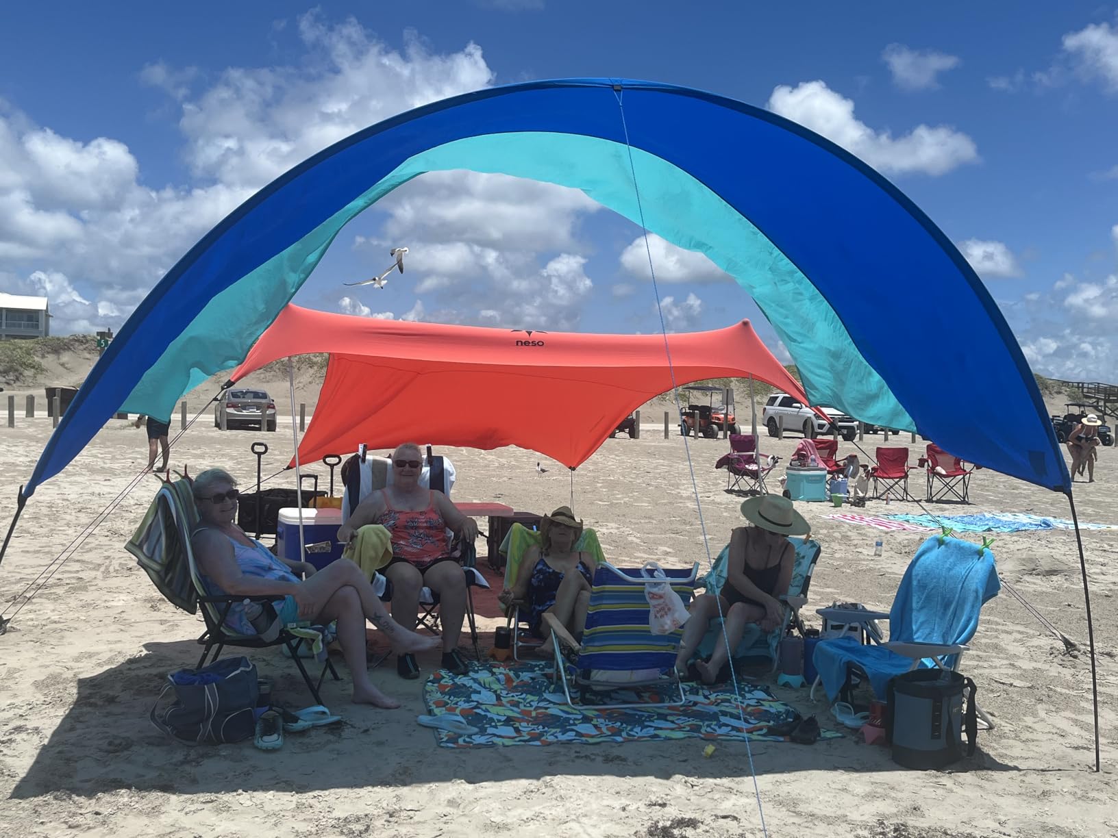 Shibumi Shade Mini 3.0 Version | Beach Canopy Wind-Powered Portable Sun Shade | Provides 75 Sq. Ft. of Shade for up to 4 People | Sets up in 2 Min | Quiet Canopy | Wind Assist Included customer photo 2