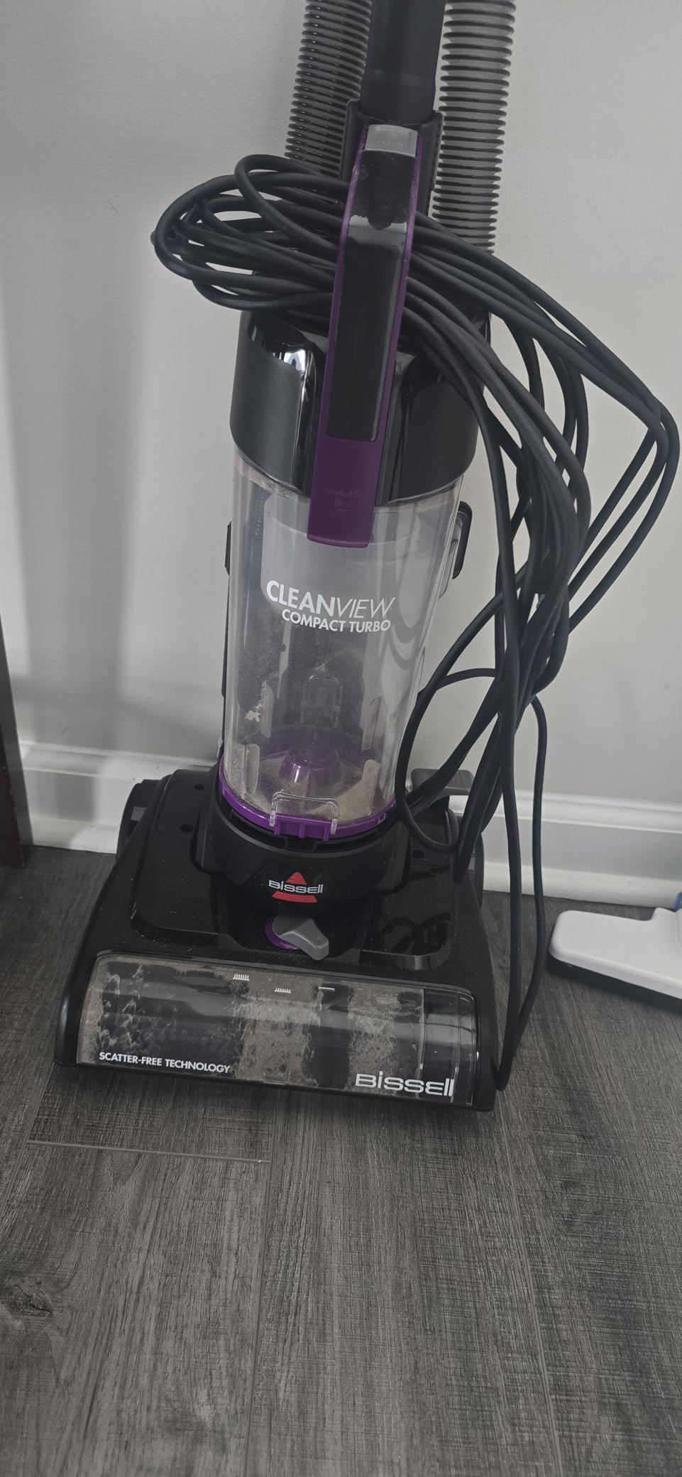 Bissell CleanView Compact Turbo Upright Vacuum with Quick Release Wand, Full Size Power, Compact Size for Apartments & Dorms, 3437F customer photo 1