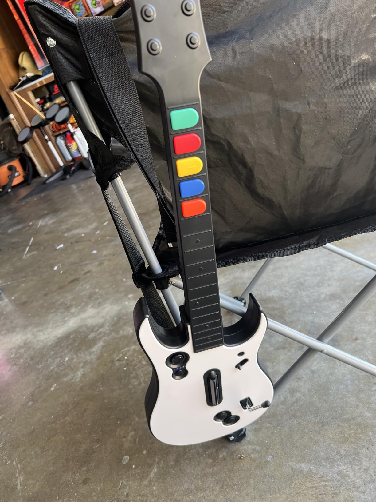 NBCP Guitar Hero Controller PC, Wireless PS3 /PC Guitar Hero Guitar with Dongle for Clone Hero, Guitar Hero 3/4/5 Rock Band 1/2 Games Black customer photo 2