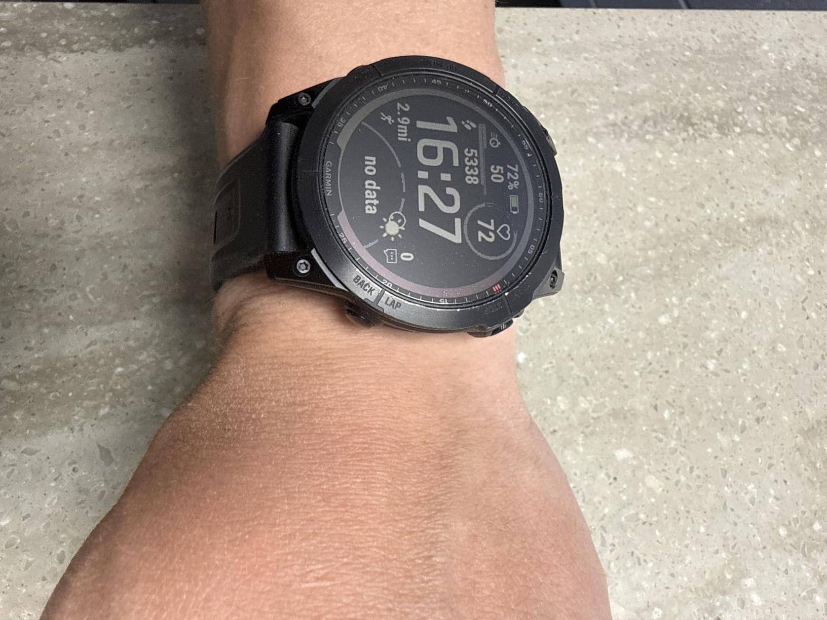 Garmin Fenix 7X Sapphire Solar, Adventure Smartwatch, w/Solar Charging Capabilities, Rugged Outdoor GPS Watch, Touchscreen, Wellness Features, Mineral Blue Titanium w/Whitestone Band (Renewed) customer photo 1