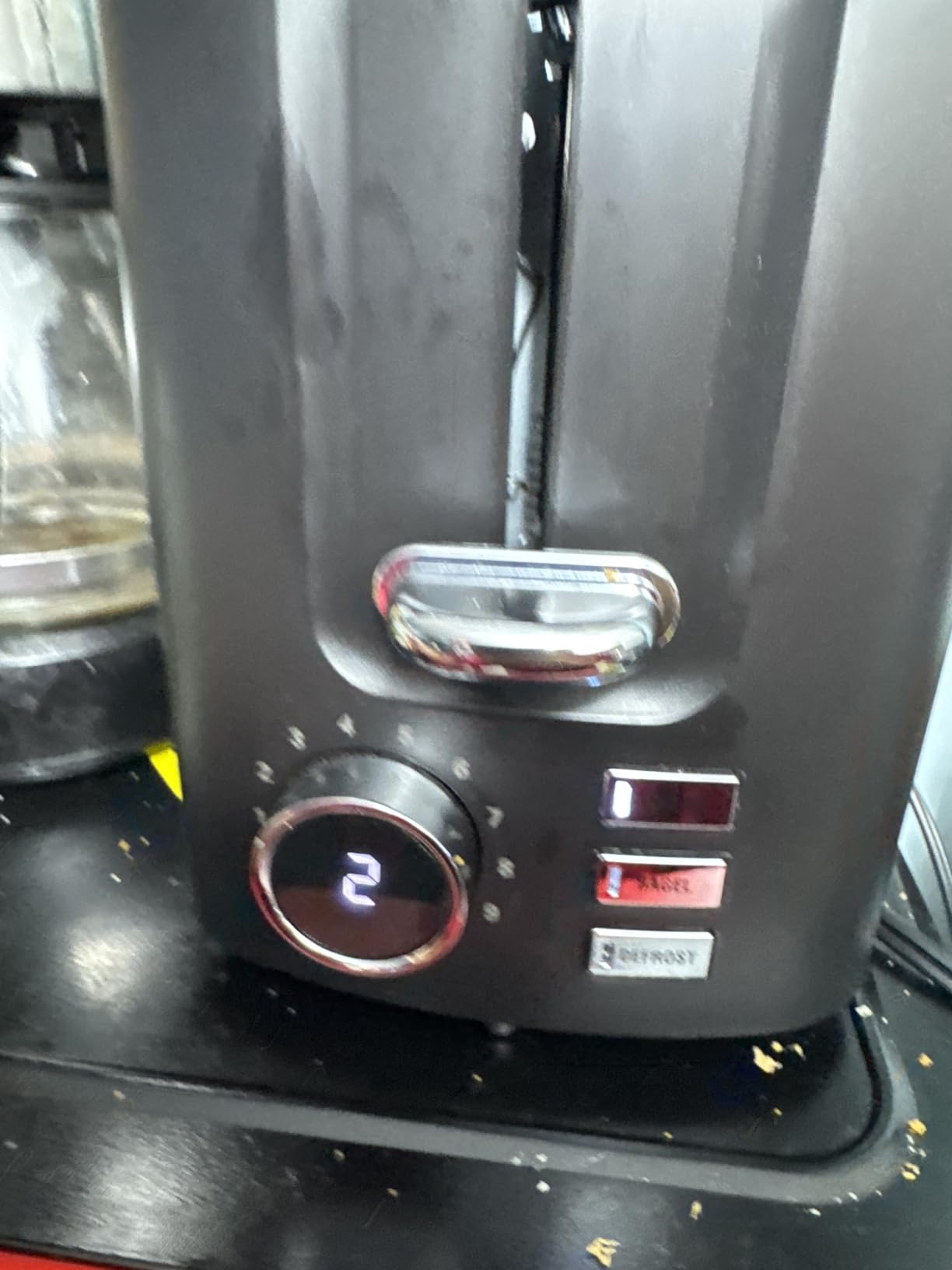 Toaster 2 Slice Wide Slot Toaster Best Rated Prime Displav Smart Toasters with LCD Digital Countdown Timer and Bagel/Defrost/Cancel/Reheat Function customer photo 2