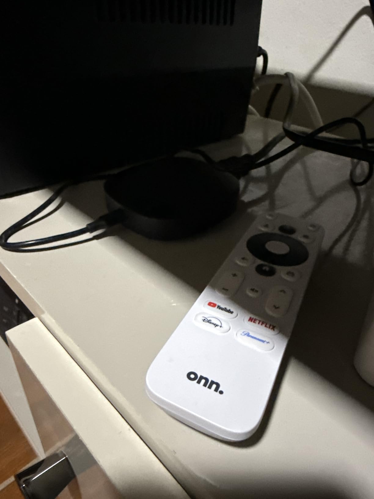 ONN Android TV 4K UHD Streaming Device with Voice Remote Control Google Assistant & High Speed HDMI Cable (100026240) Black customer photo 1