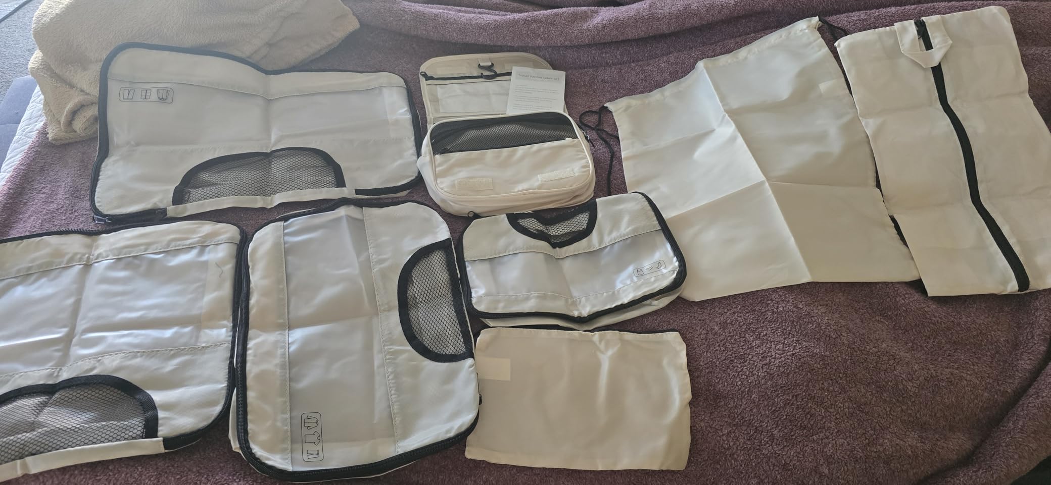 Veken 10 Set/8 Set Packing Cubes for Travel Essentials, Suitcase Organizer Bags in 4 Sizes, Carry-On Luggage Accessories with Laundry & Toiletry Bag customer photo 2