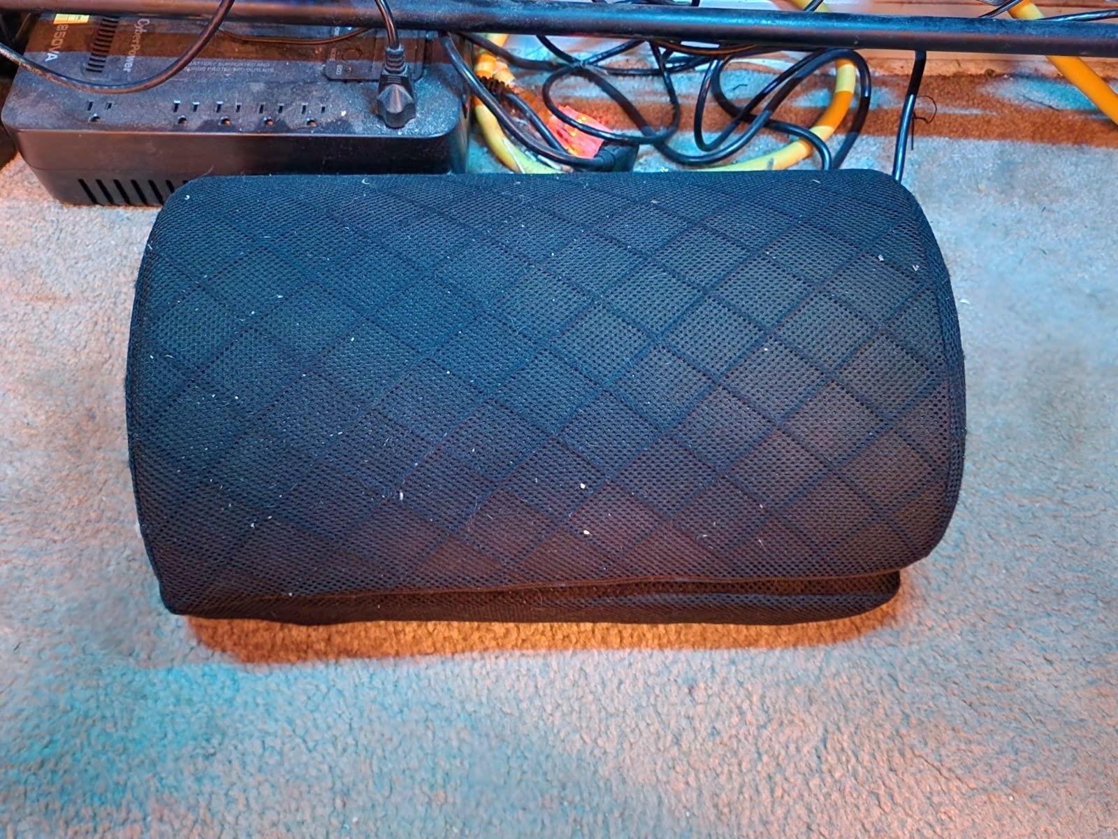 Foot Rest,Desk & Gaming Accessories,Foot Rest for Under Desk at Work,Comfortable Footrest with 2 Adjustable Heights & Removable Cover, Office Desk Accessories（Gray） customer photo 2