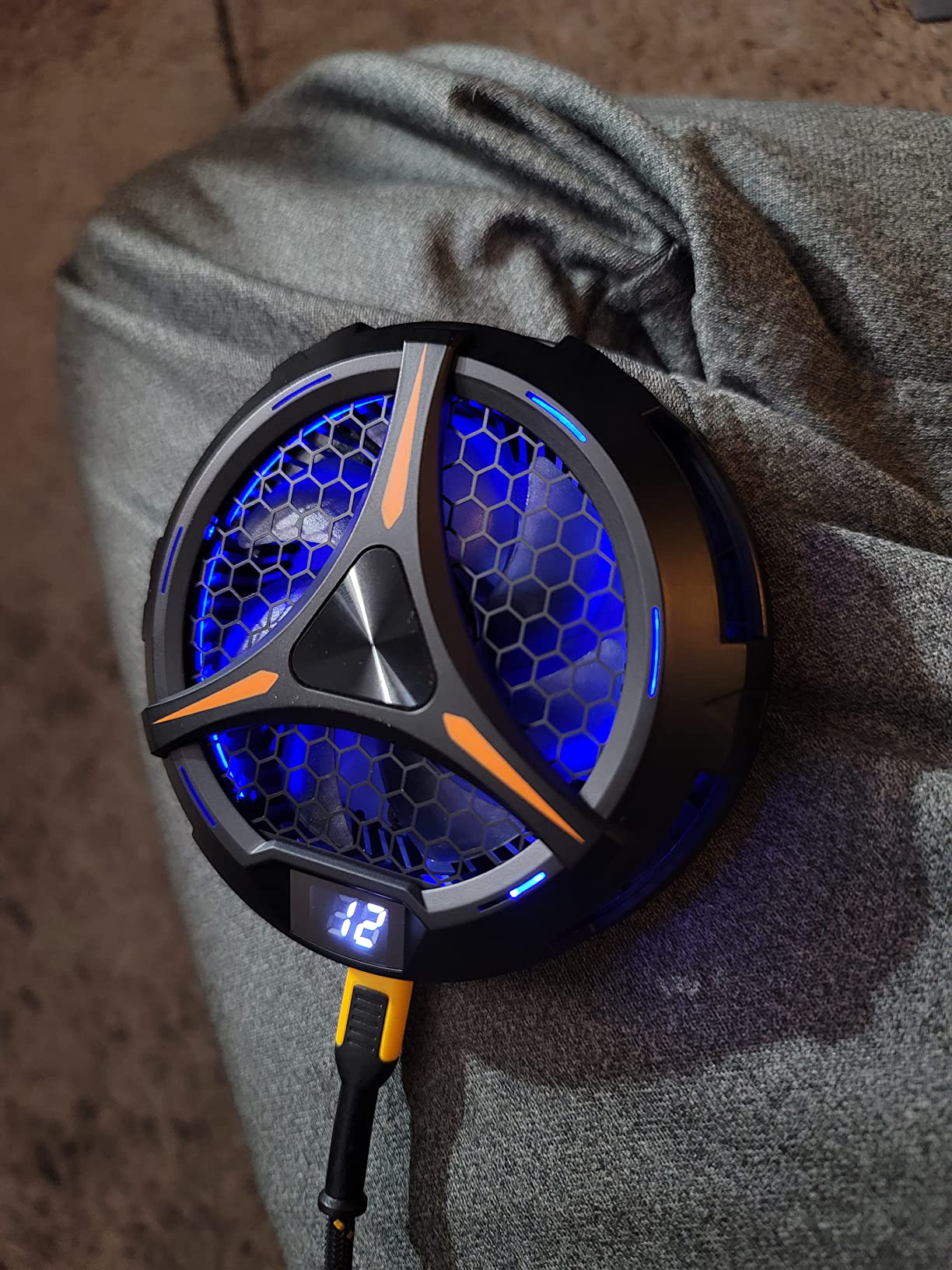 DEVASO Steam Deck Fan Cooler, Semiconductor Heatsink Cooling with 7-Blade Fan/Two-Speed Fan Settings/ 7-Color Cycle, Magnetic Cooler for Steam Deck OLED, PlayStation Portal, ASUS ROG Ally etc. customer photo 2