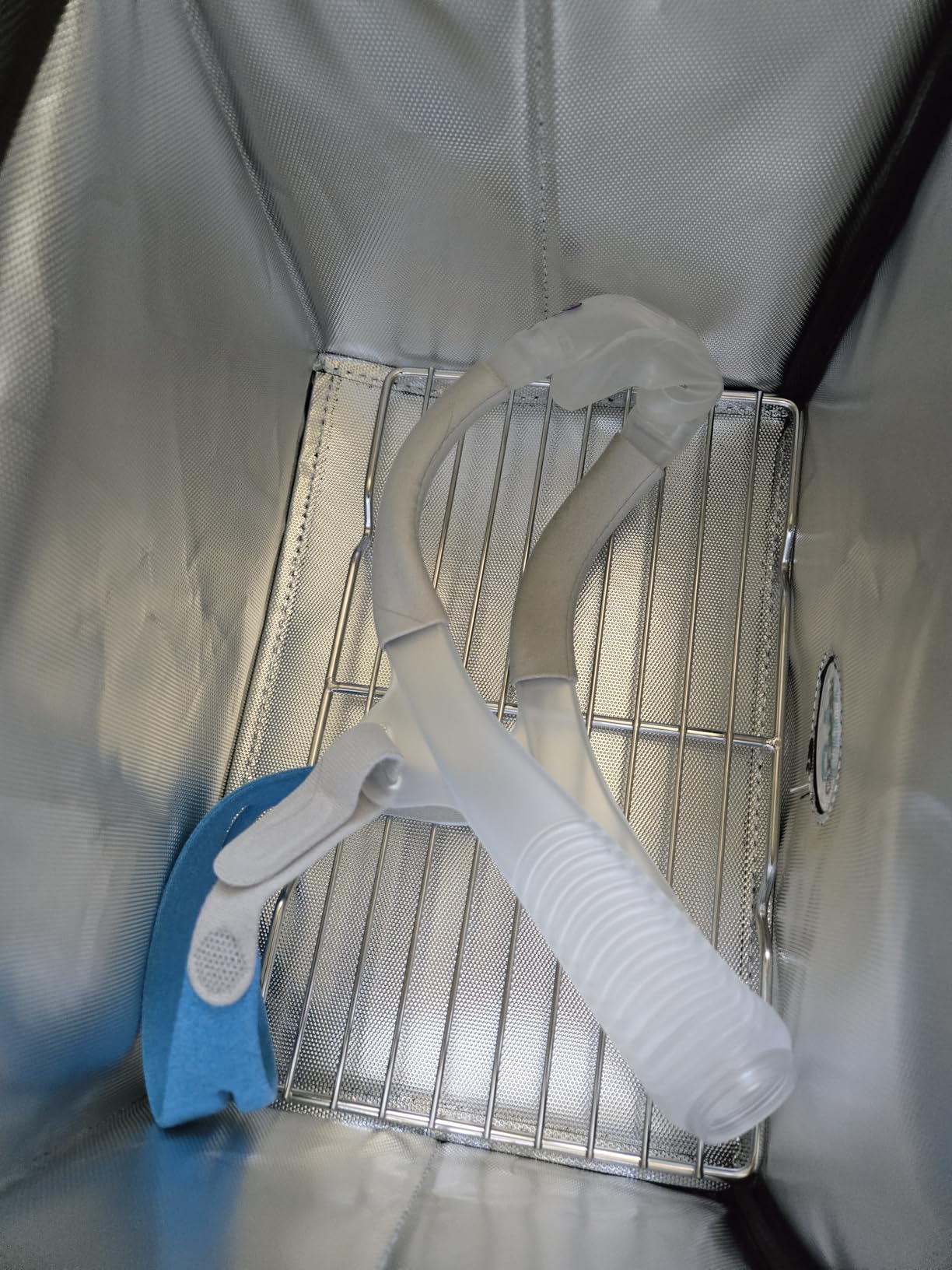 UVC Sanitizer Box Ozone Free with Timer, Portable Large Cleaner Bag with USB Port, UV Light Blue Tote for Mask, Cell Phone, Baby Bottle, Key, Towel 12L/3.17 gal customer photo 2