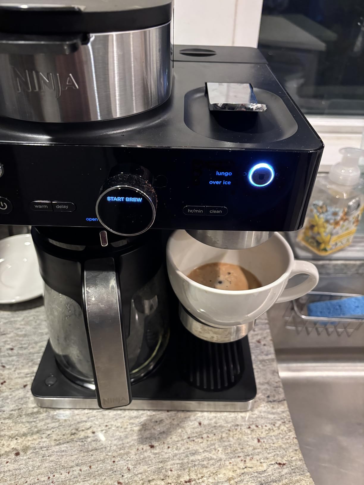 Espresso & Coffee Maker & Barista System, 3 Espresso Brew Styles, Single-Serve Coffee & Nespresso Capsule Compatible, Built-in Frother, Espresso, Cappuccino & Latte Maker, Black, CFN601 customer photo 2