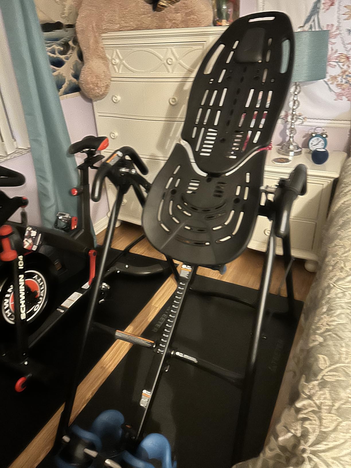 TEETER EP-560 Inversion Table w/Accessories for Back Pain Relief - FDA-Registered, UL Safety Certified, 300 lb Capacity, Designed & Patented in USA customer photo 1