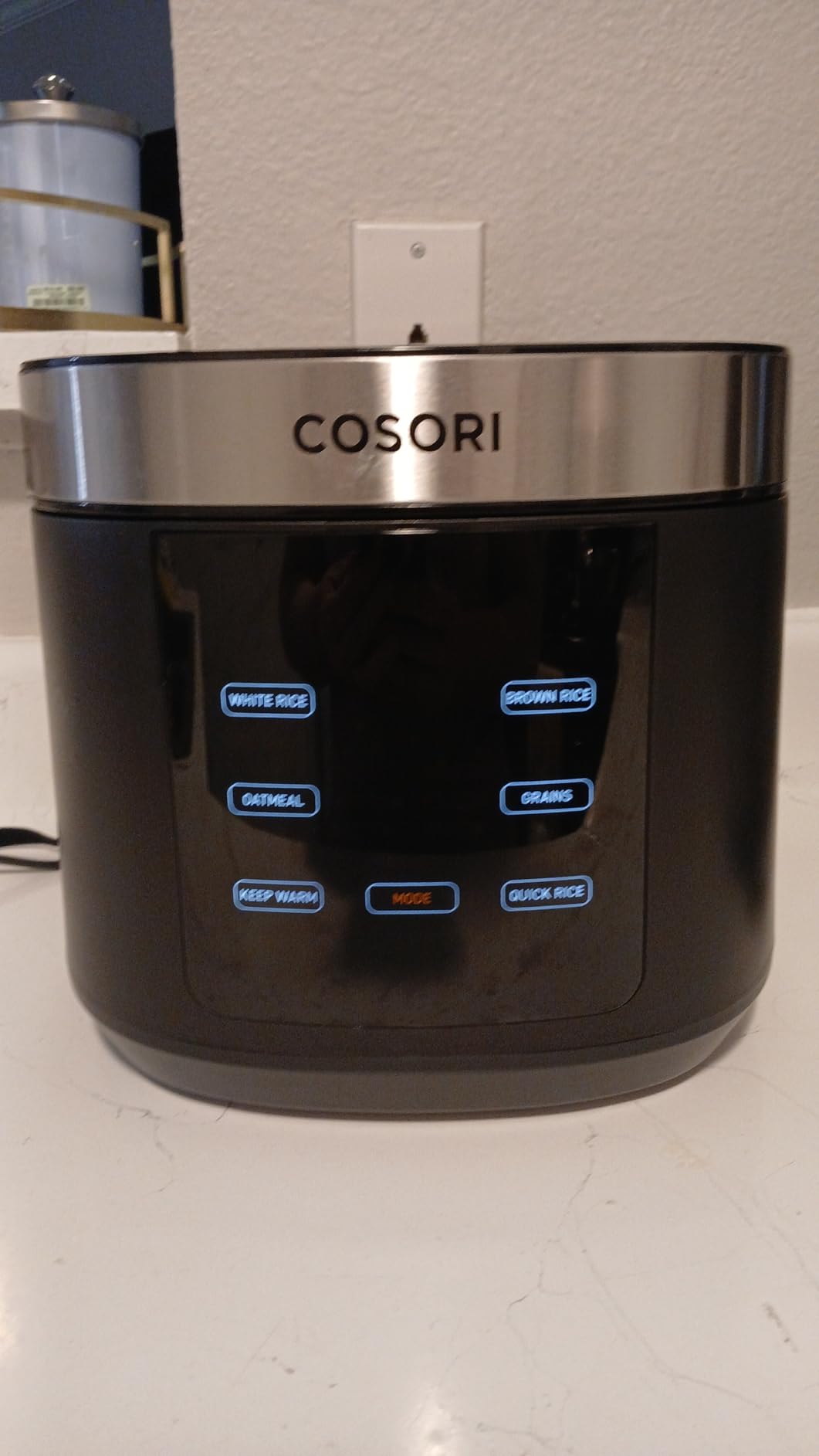 COSORI Rice Cooker 10 Cup, 24h Keep Warm, Non-stick Ceramic Inner Pot, 18 Functions Fuzzy Logic Rice Maker with Stainless Steel Steamer Basket, Sauté, Slow Cooker, Black customer photo 2