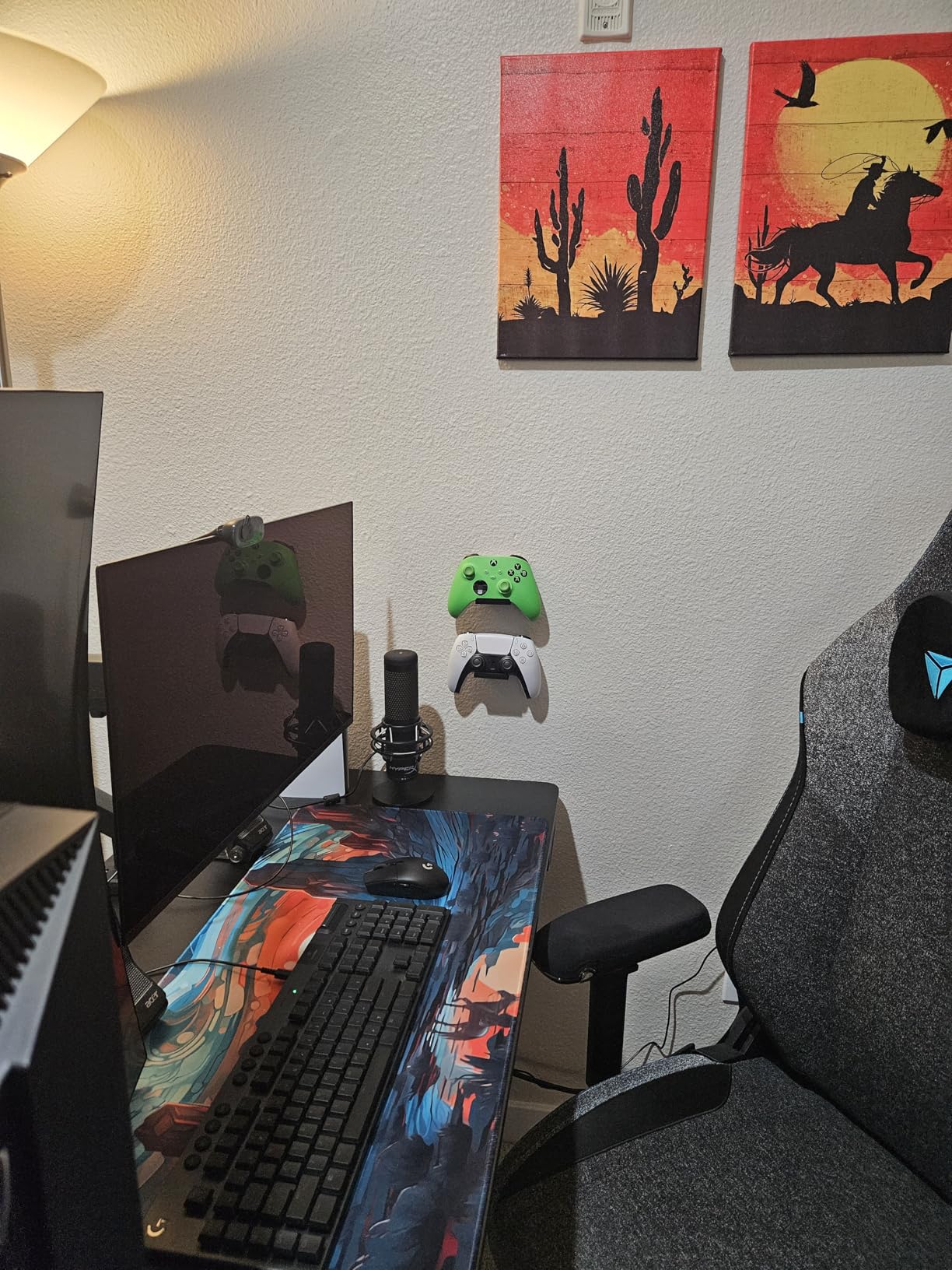 4 Pack Foldable Controller Wall Mount Holder, Xbox Controller Stand , Compatible with Xbox Switch, Adhesive/Screw,Remote Accessories, Keyboard Holder,Wall Mount Storage, Headphone & Headset Hanger customer photo 2