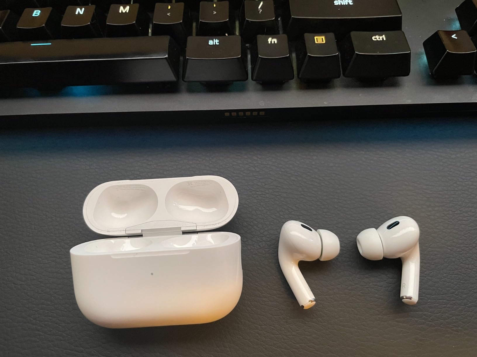 AirPods Pro (2nd Gen) Wireless Earbuds, Up to 2X More Active Noise Cancelling, Adaptive Transparency, Personalized Spatial Audio MagSafe Charging Case (Lightning) Bluetooth Headphones for iPhone customer photo 2